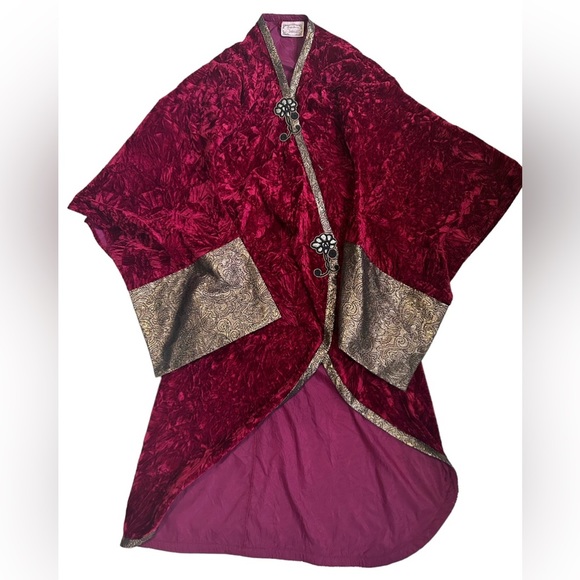 Frederick's of Hollywood Other - Vintage Jacalyn Bennett for Fredericks Crushed Velvet Robe size L
